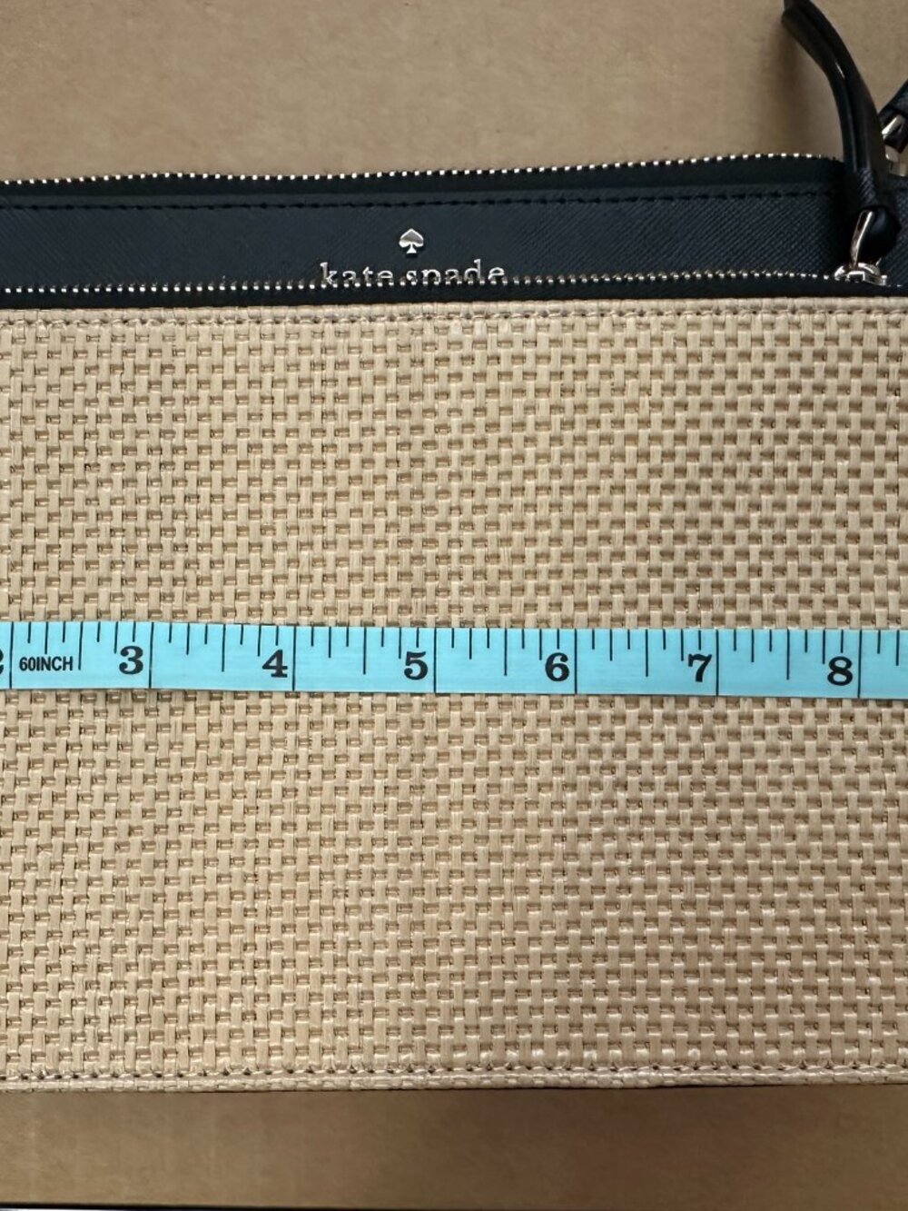 Brand New with Tags Kate Spade Cameron Straw Crossbody Bag Purse - Picture 9 of 12